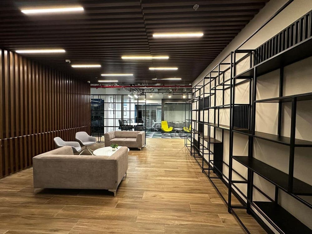 Lounge y colaboración — Despacho corporativo